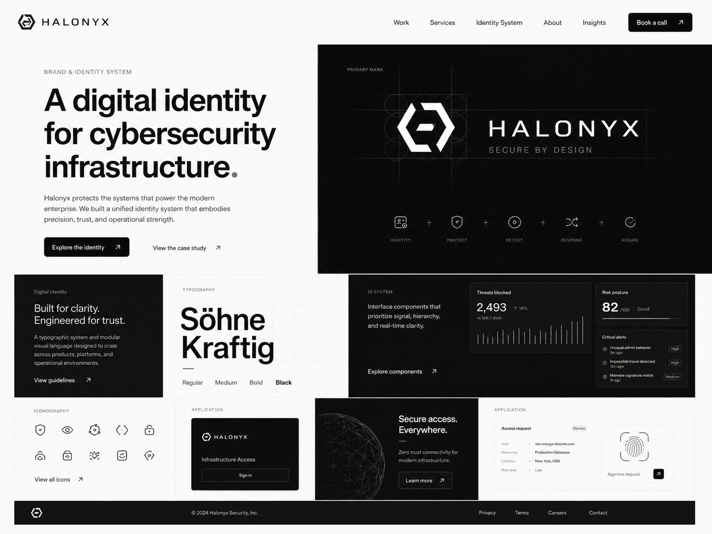 Halonyx digital identity website by Fellwind